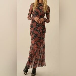 Promesa Floral Long Sleeve Maxi Dress